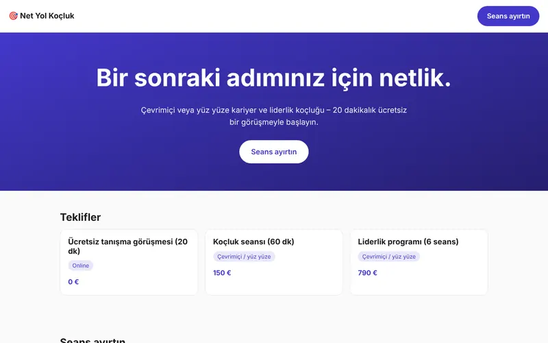 Net Yol Koçluk