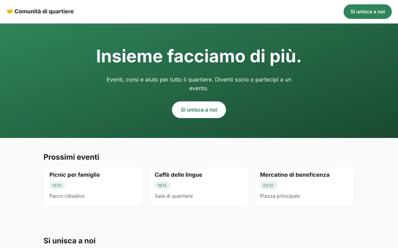 Comunità di quartiere