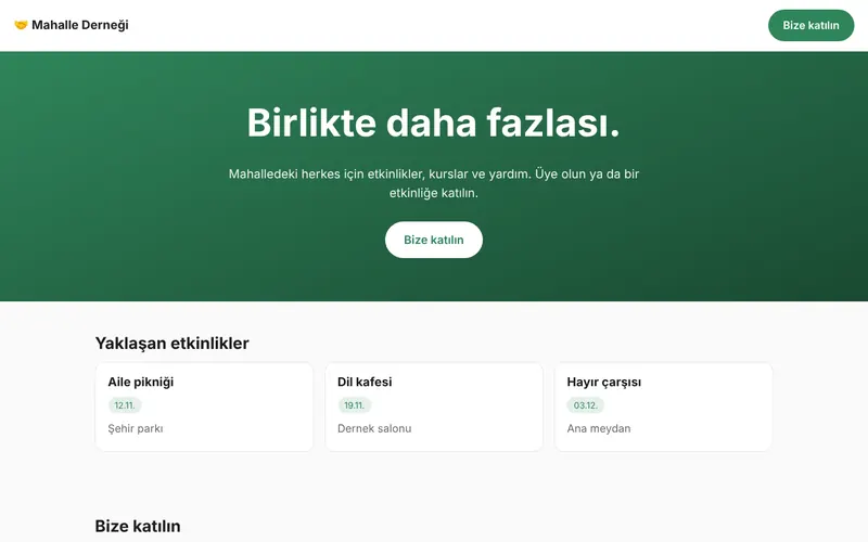 Mahalle Derneği