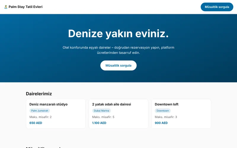 Palm Stay Tatil Evleri
