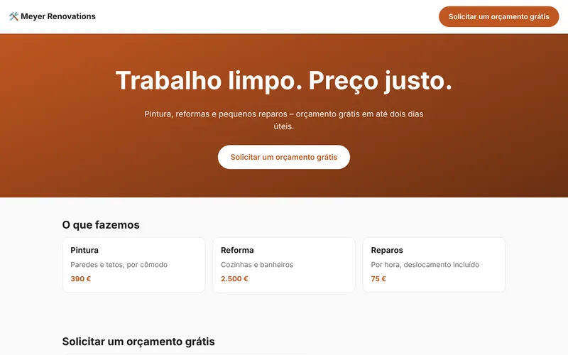 Meyer Renovations – Trabalho limpo. Preço justo.