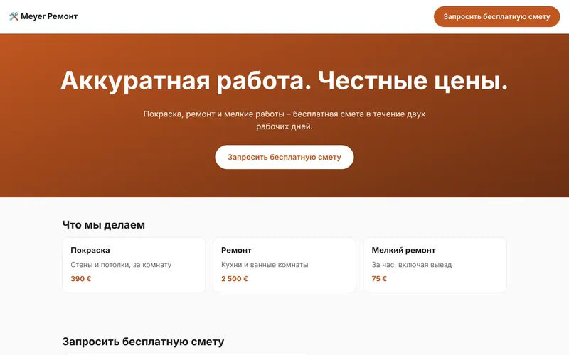 Meyer Ремонт